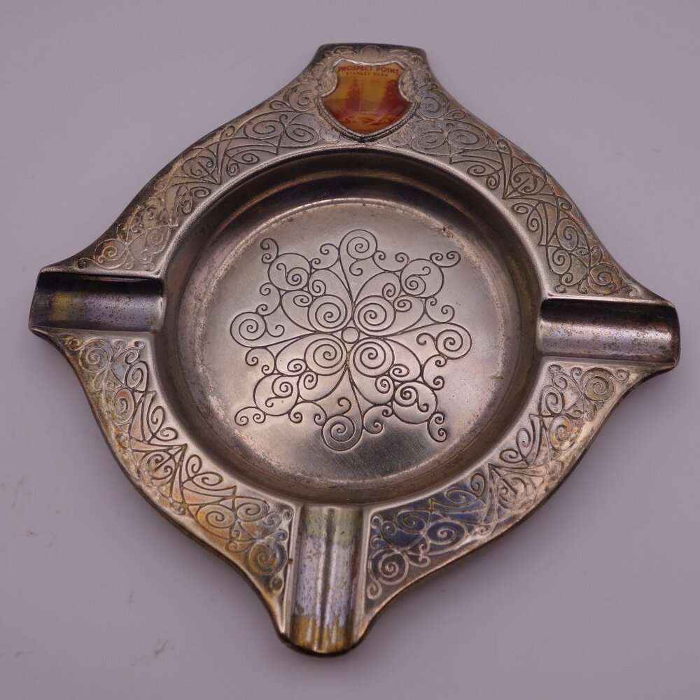 Vintage Prospect Point Stanley Park Metal Ash Tray